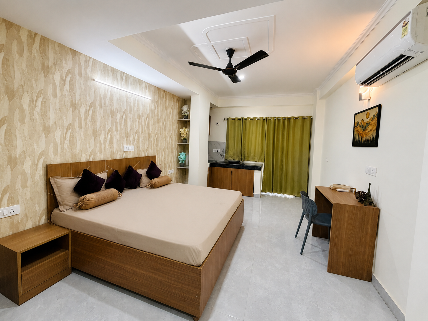 Bedroom Image of Co-living Space in Sector 20 Gurgaon