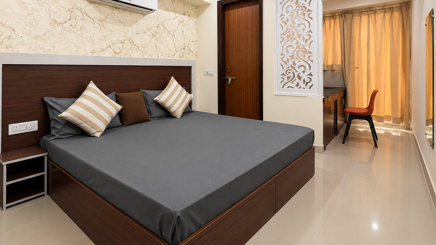 Bedroom Photo – Co-living Space in Grugaon
