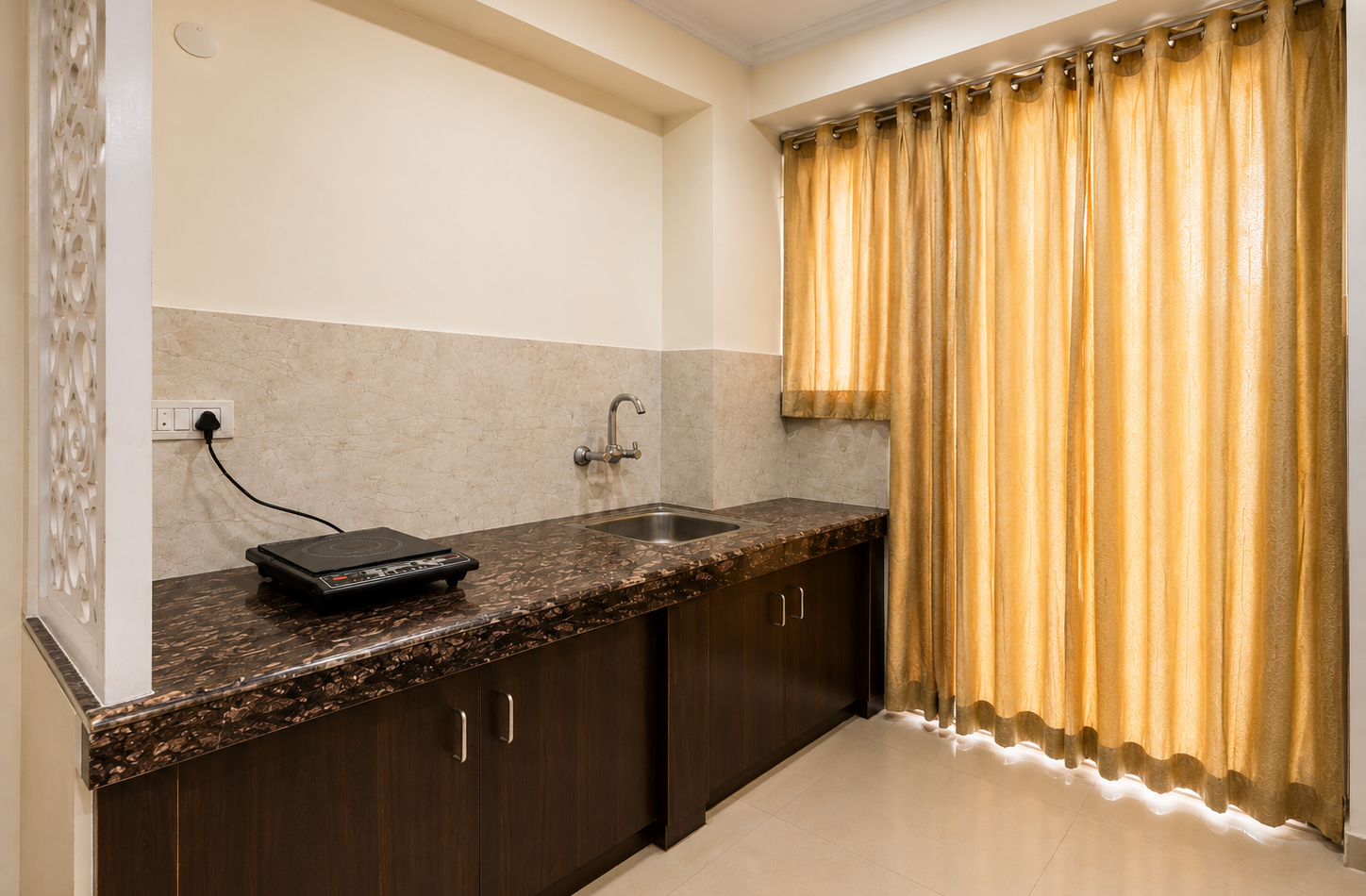 Kitchen Area – Co-living Space in Gurgaon