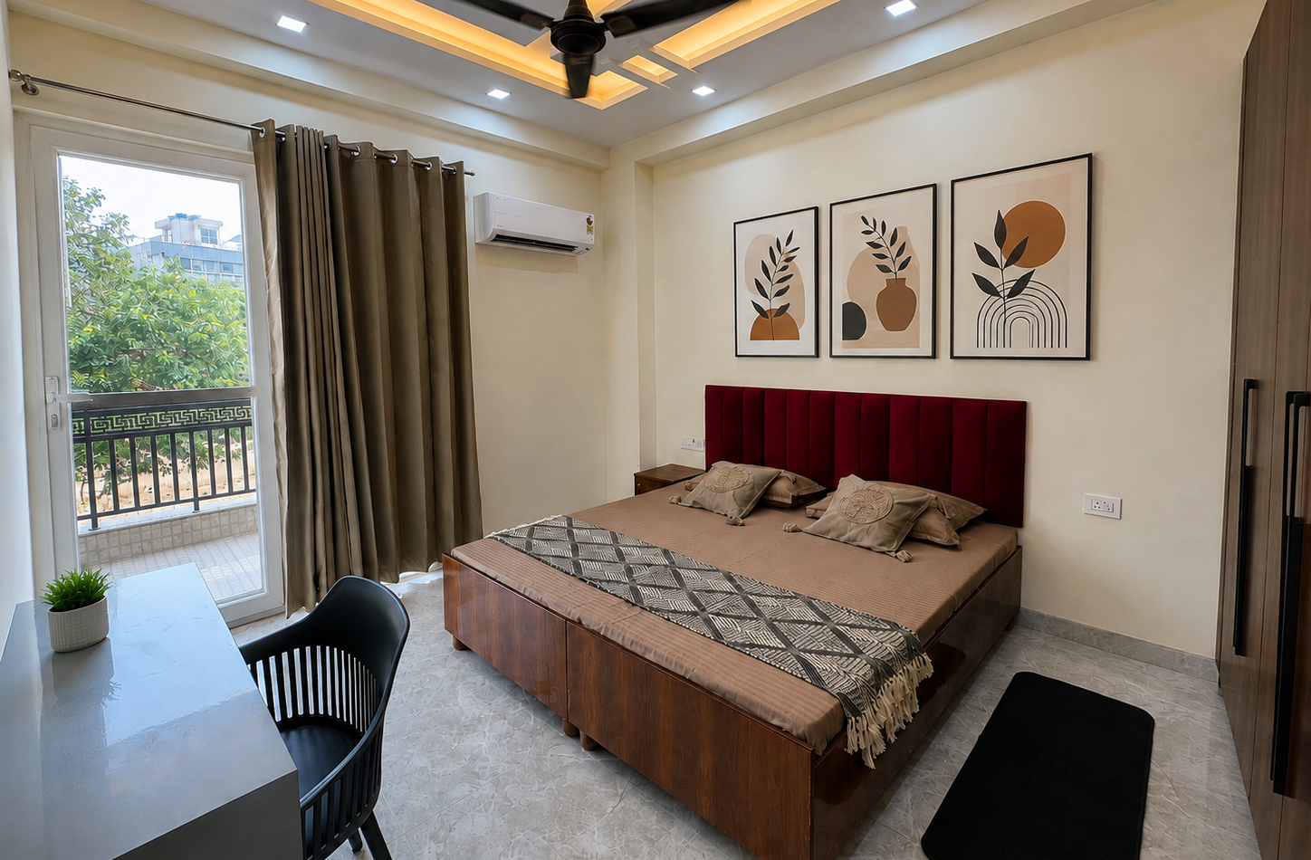 Bedroom Image of Co-living Space in Sector 23A Gurgaon