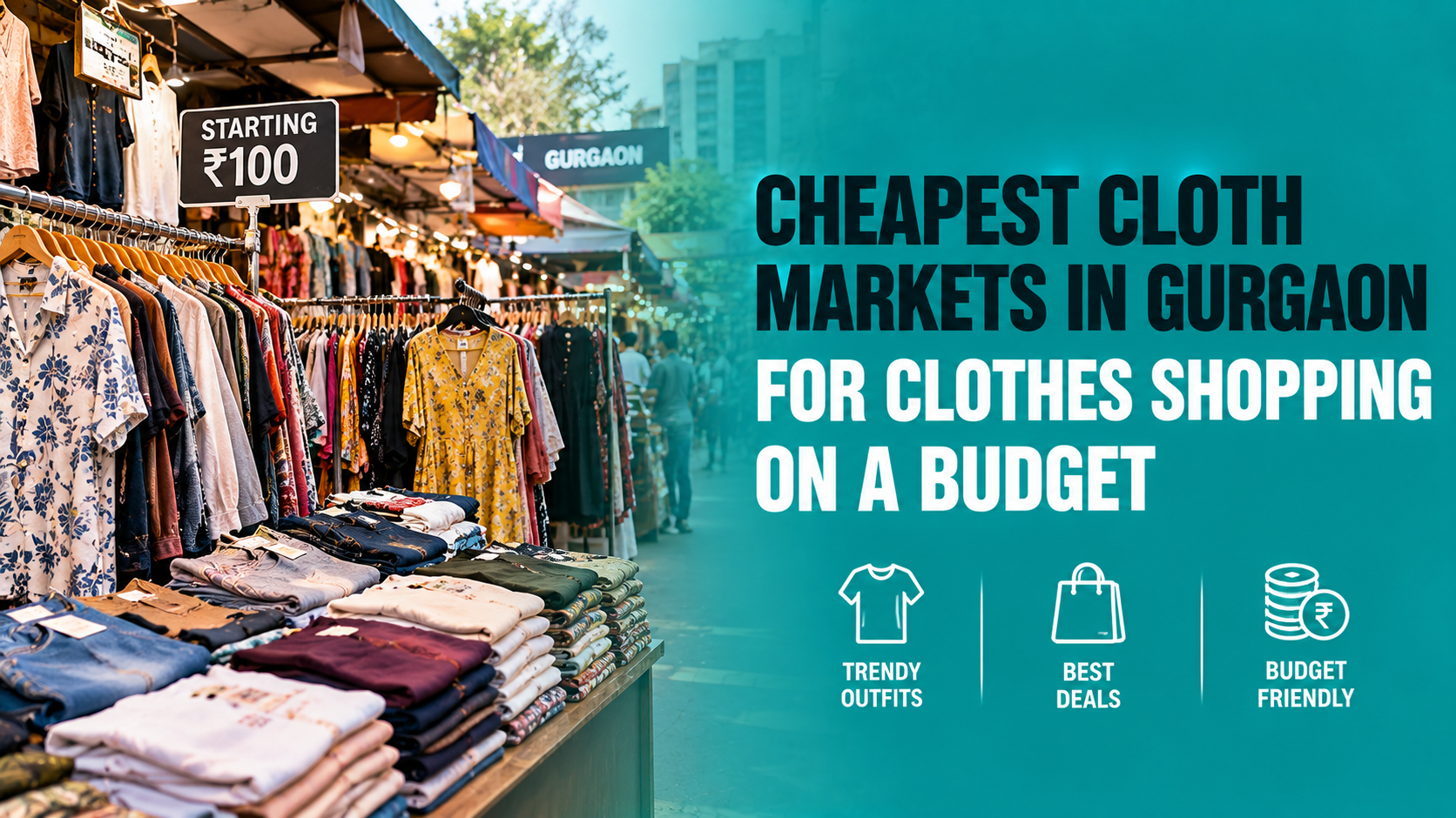 Cheapest Cloth Markets in Gurgaon for Clothes Shopping on a Budget